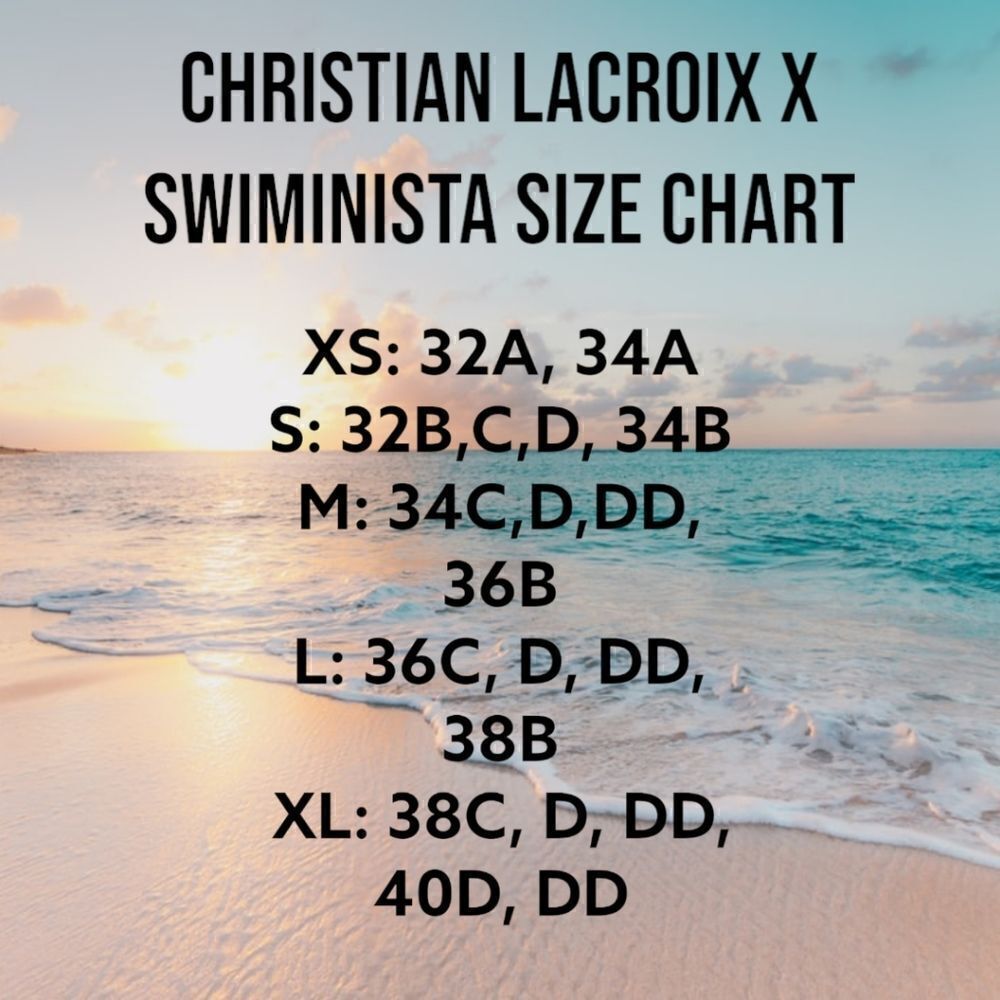CHRISTIAN LACROIX X SWIMINISTA Swim Top SEASIDE SOIREE - Picture 8 of 9